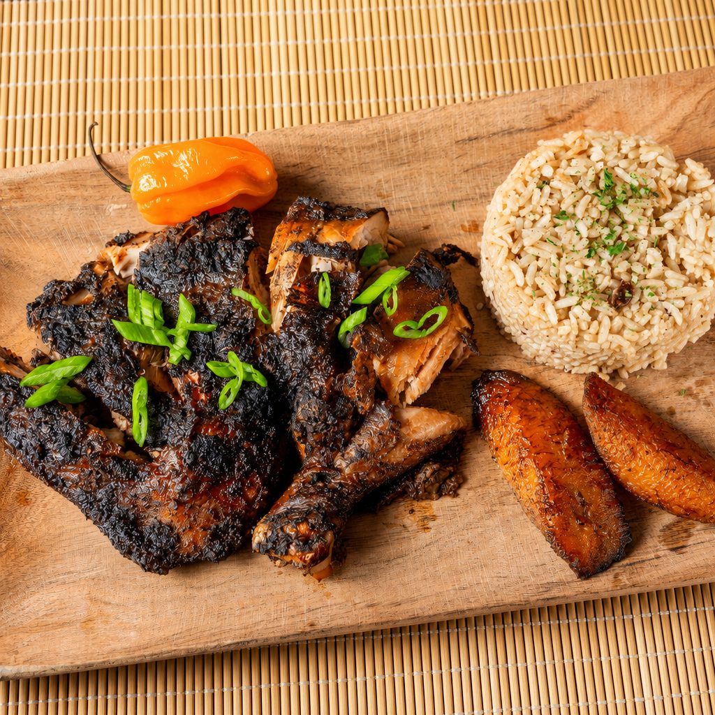 Spicy Jerk Chicken.