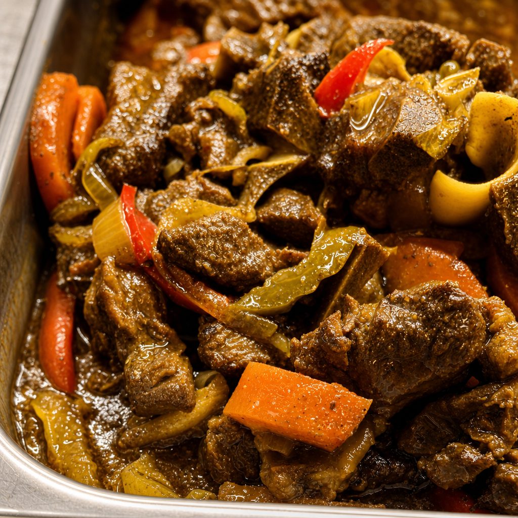 CURRY GOAT.
